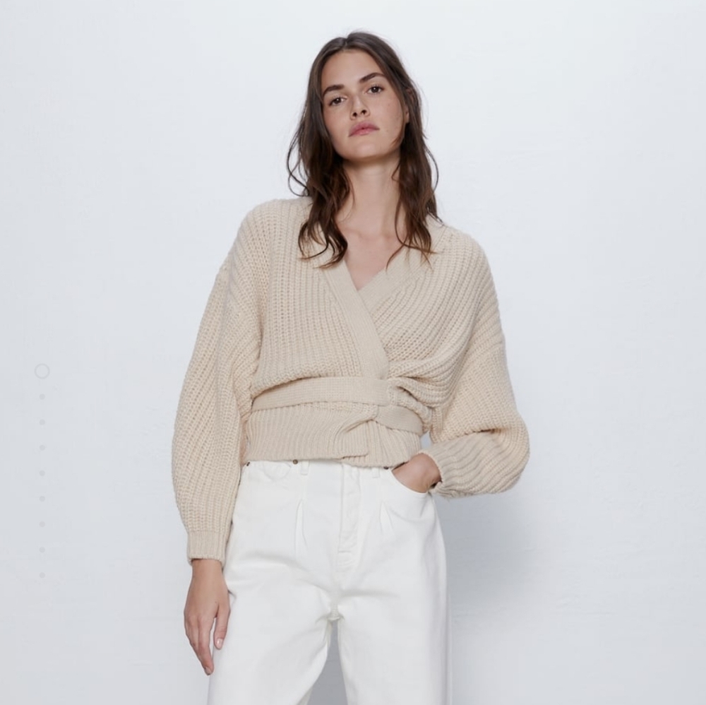 🔥Last 1🔥ZARA Bow-tie cardigan - Picture 6 of 8